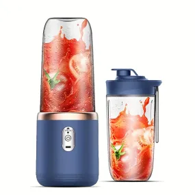 1 x Portable USB Blue Rechargeable Juicer Cup,Portable Blender for Smoothies and Juices - USB Rechargeable, Powerful & Compact