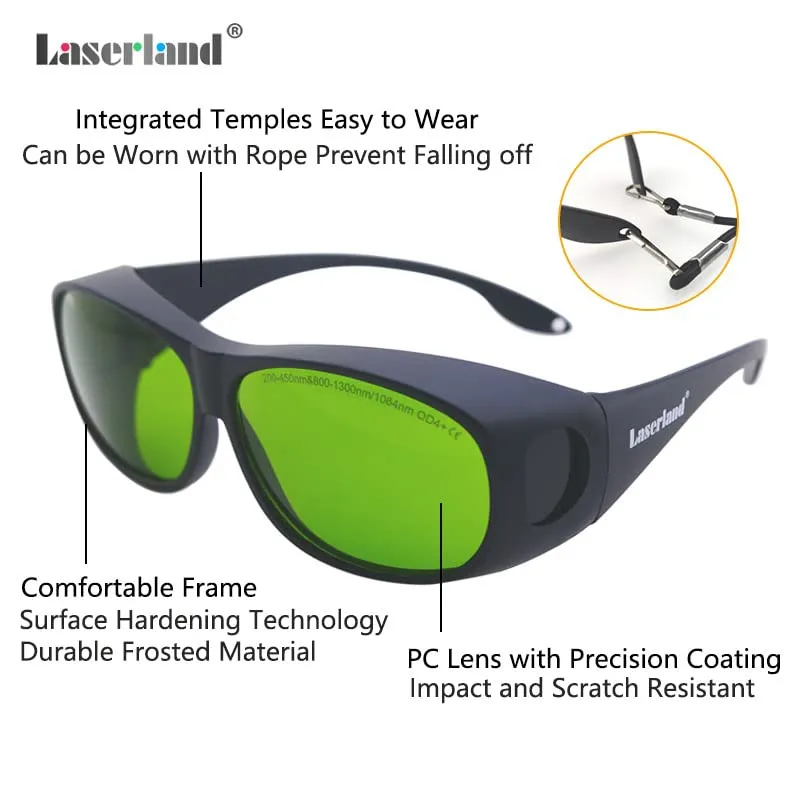 1064nm Laser Safety Glasses OD4 99.999% for laser engraving Protection Goggles Shield Protective Eyewear YAG DPSS Fiber Laser CE T5-F