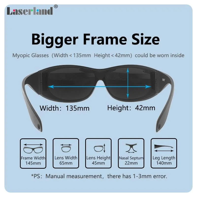 1064nm Laser Safety Glasses OD4 99.999% for laser engraving Protection Goggles Shield Protective Eyewear YAG DPSS Fiber Laser CE T5-F