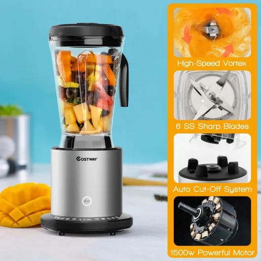 1500W Smoothie Maker High Power Blender with 10 Speeds