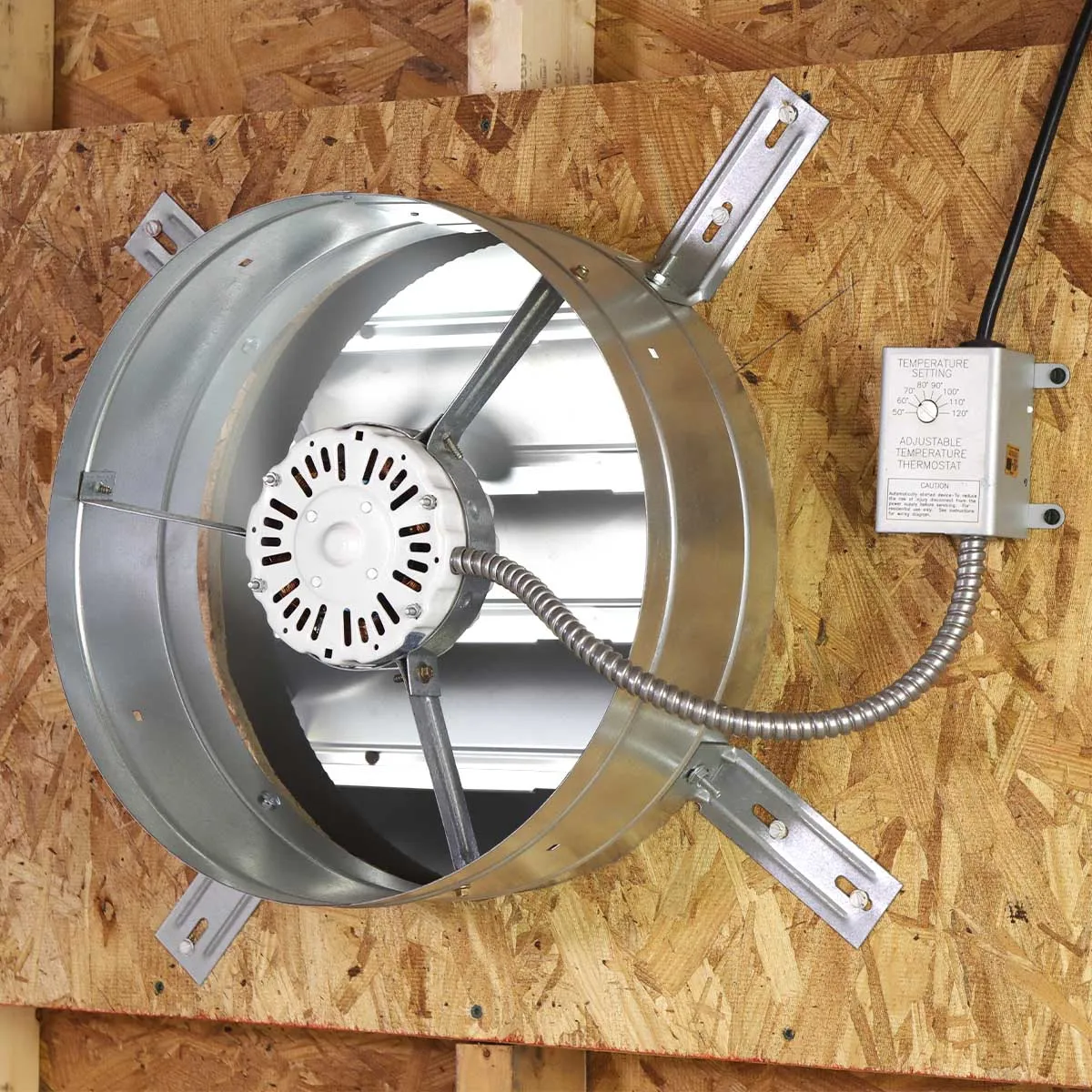 1,650 CFM Gable Mount Power Attic Ventilator