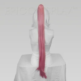 35" Princess Pink Mix Straight Ponytail Clipon