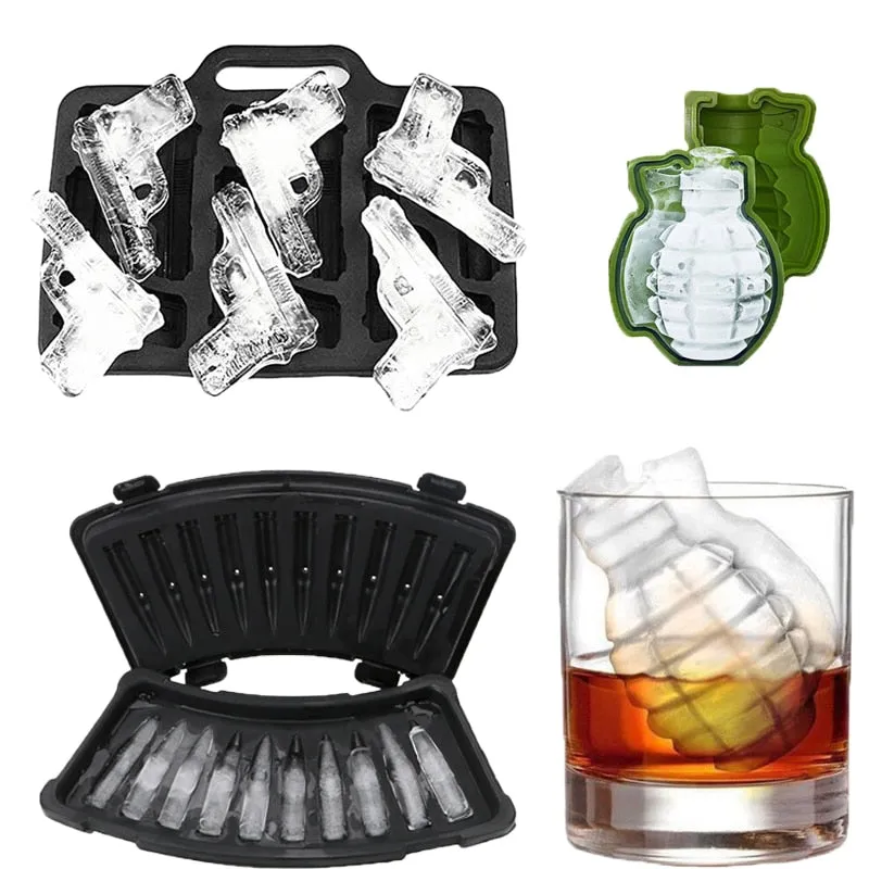 3D Gothic Skull Ice Cube Maker