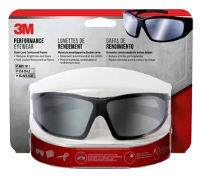 3M 90213-HZ4-NA Safety Eyewear, Anti-Fog, Scratch-Resistant Lens, Plastic Frame, Black Frame, UV Protection: Yes :EA: QUANTITY: 1