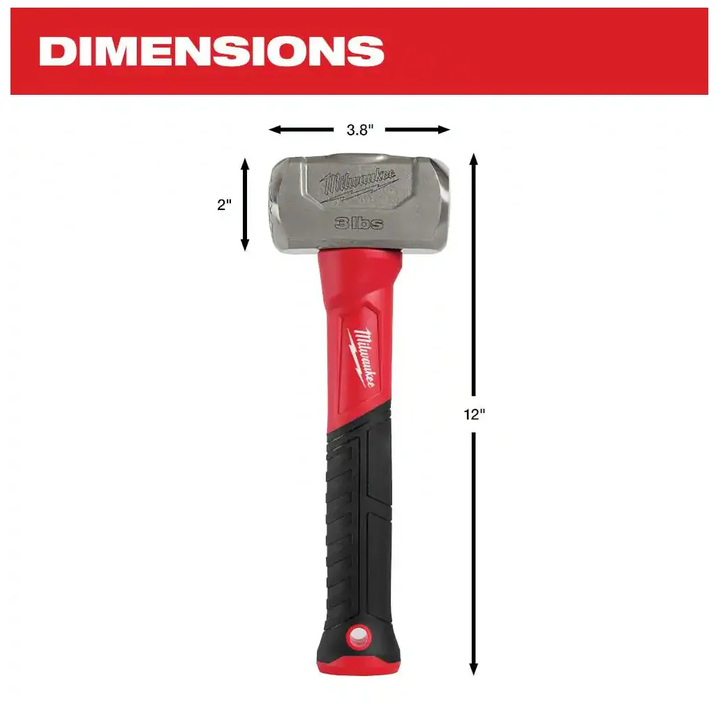 48-22-9310 Milwaukee 3lb Fiberglass Drilling Hammer