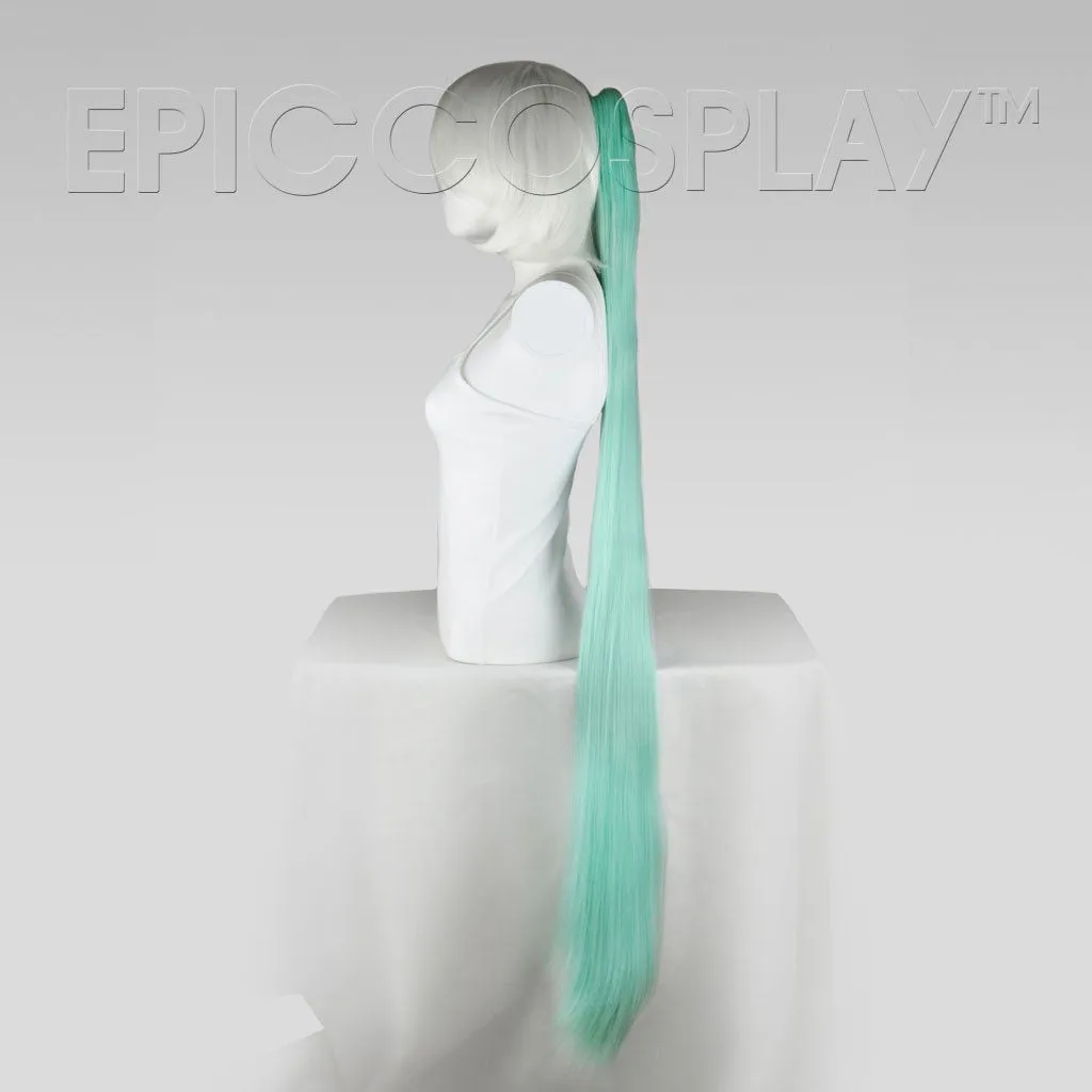 50" Straight Ponytail Clipon - Mint Green