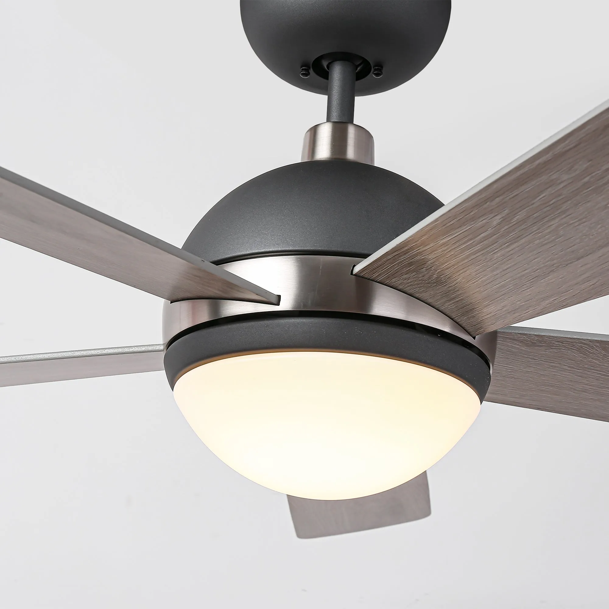 52" Indutrial 5 Blades Ceiling Fan with LED Lighting