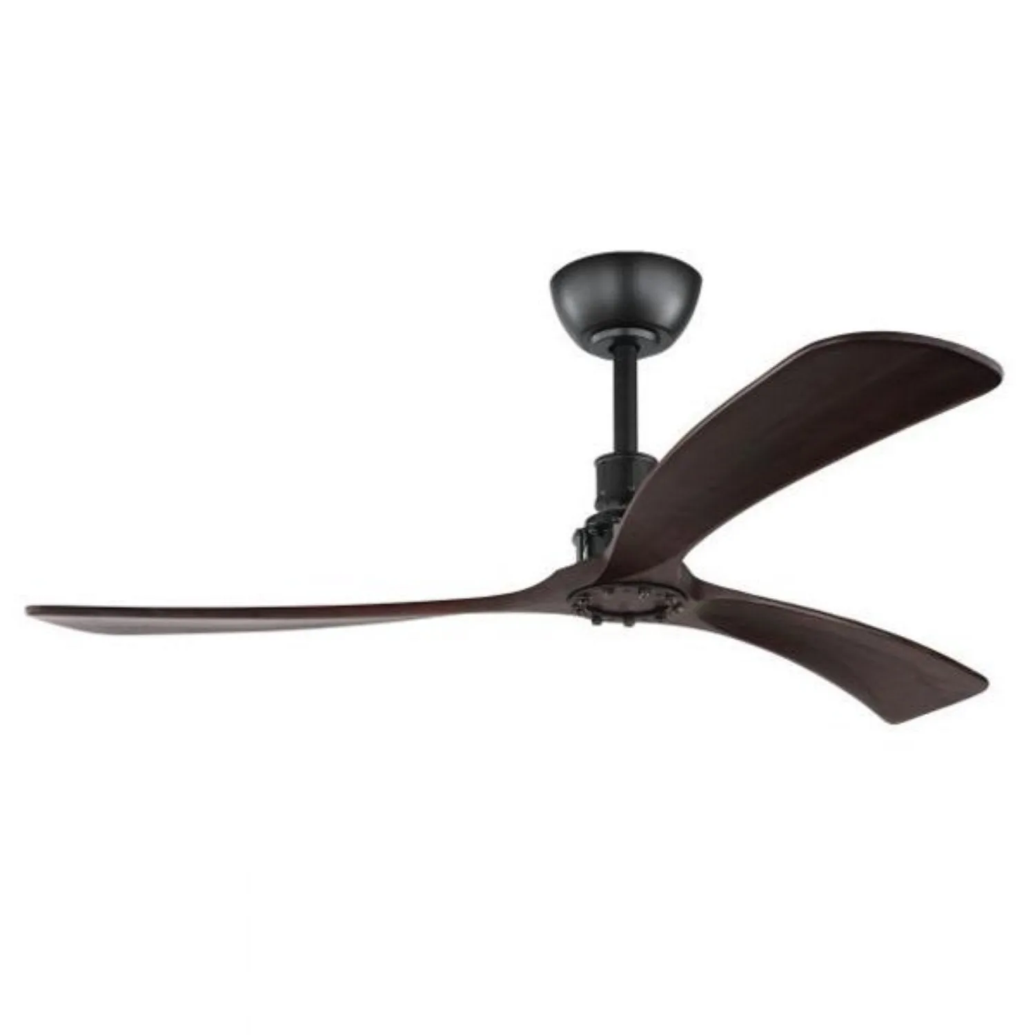 52" Zapallar DC Ceiling Fan w/ 3 Timber Blade in Black by 202974 Eglo Lighting