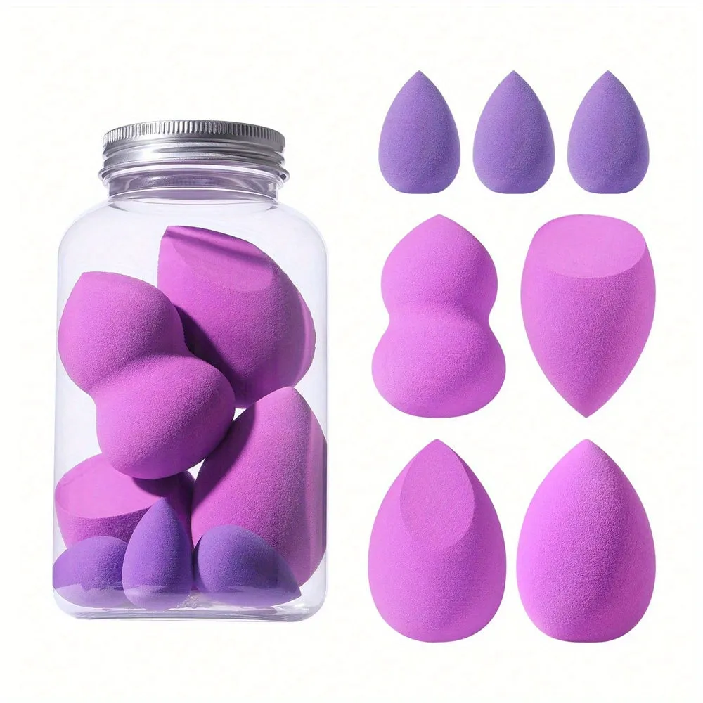 7Pcs Makeup Sponge Beauty Blender Set Soft Wet And Dry Use Blender Sponge For Liquid Cream And Powder