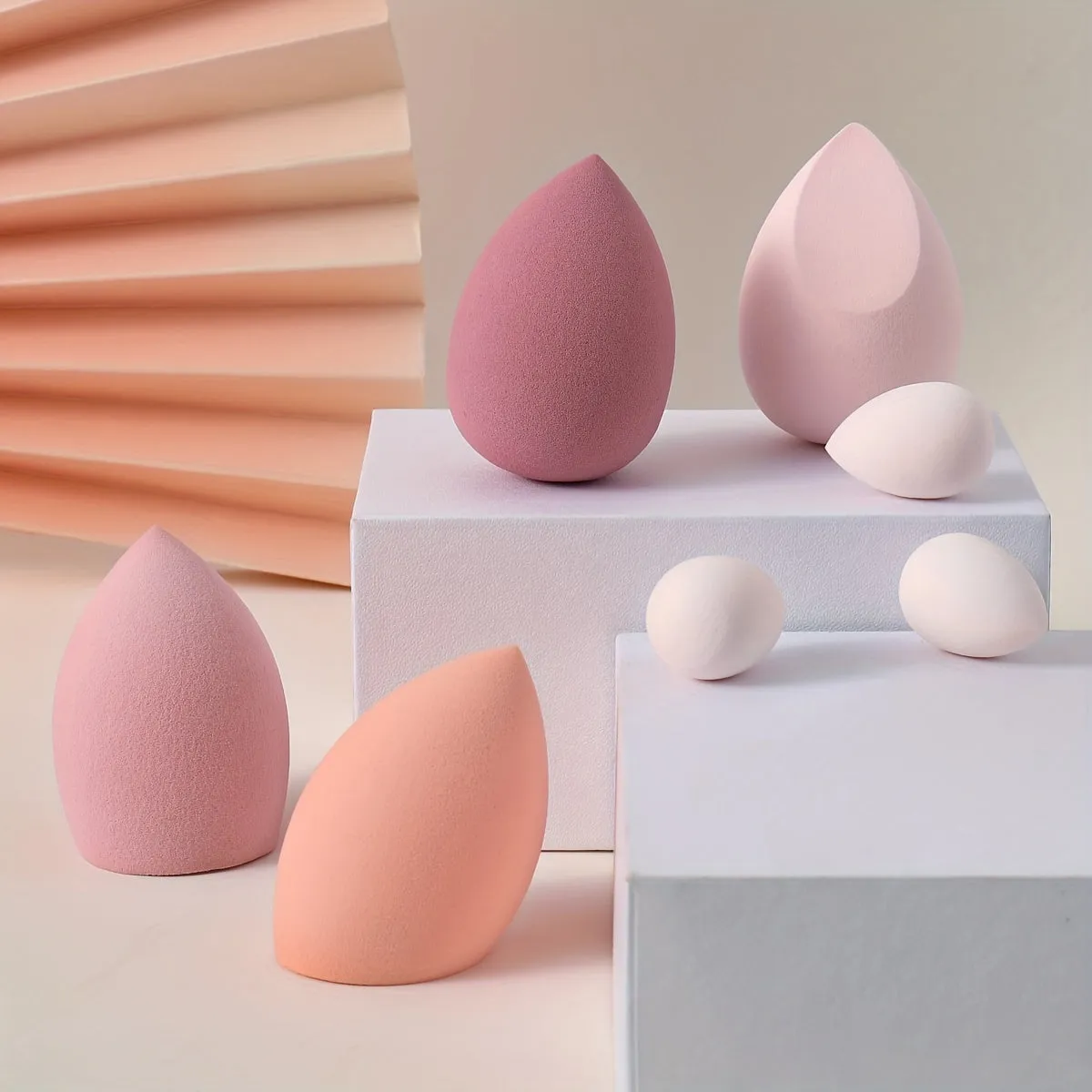 7Pcs Makeup Sponge Beauty Blender Set Soft Wet And Dry Use Blender Sponge For Liquid Cream And Powder