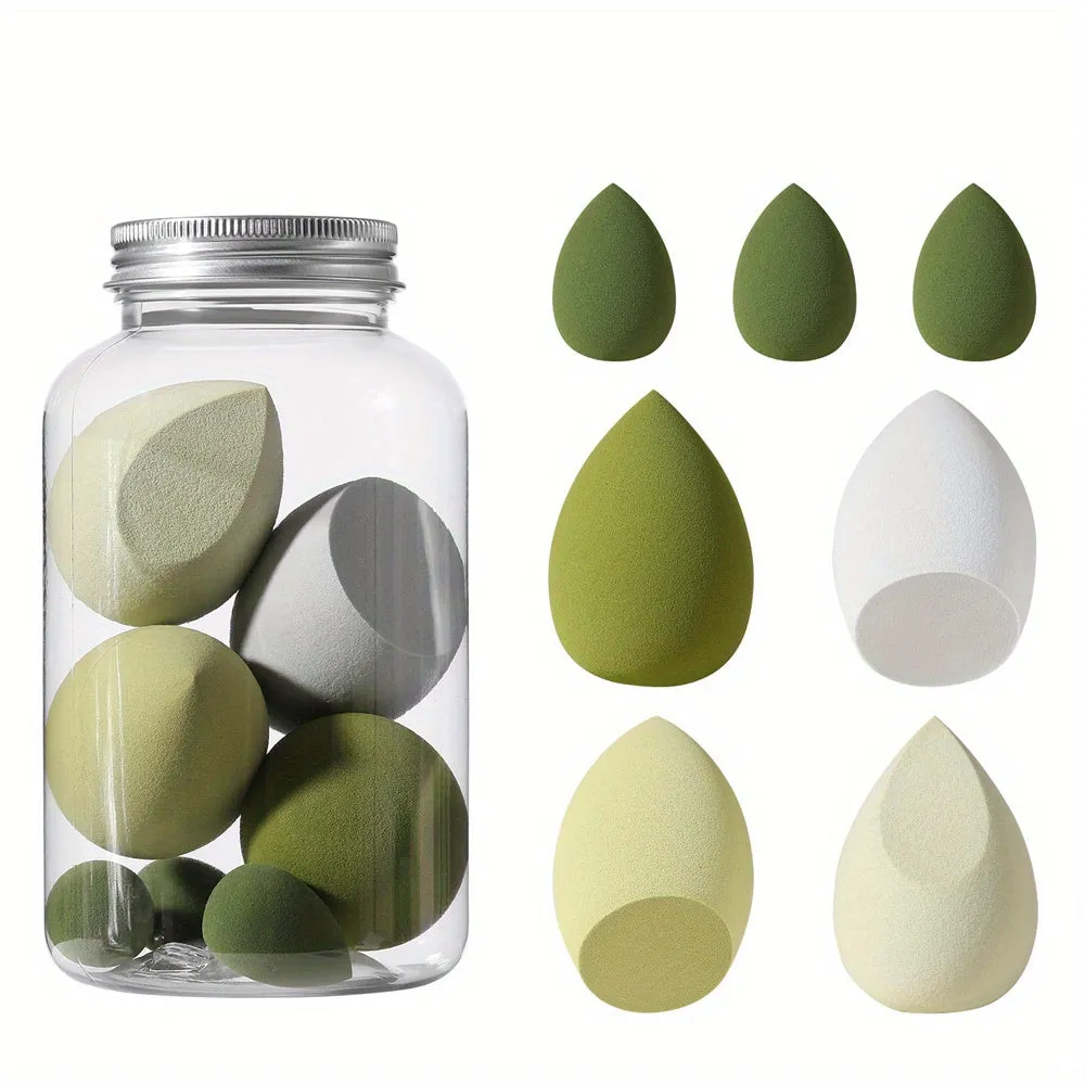 7Pcs Makeup Sponge Beauty Blender Set Soft Wet And Dry Use Blender Sponge For Liquid Cream And Powder