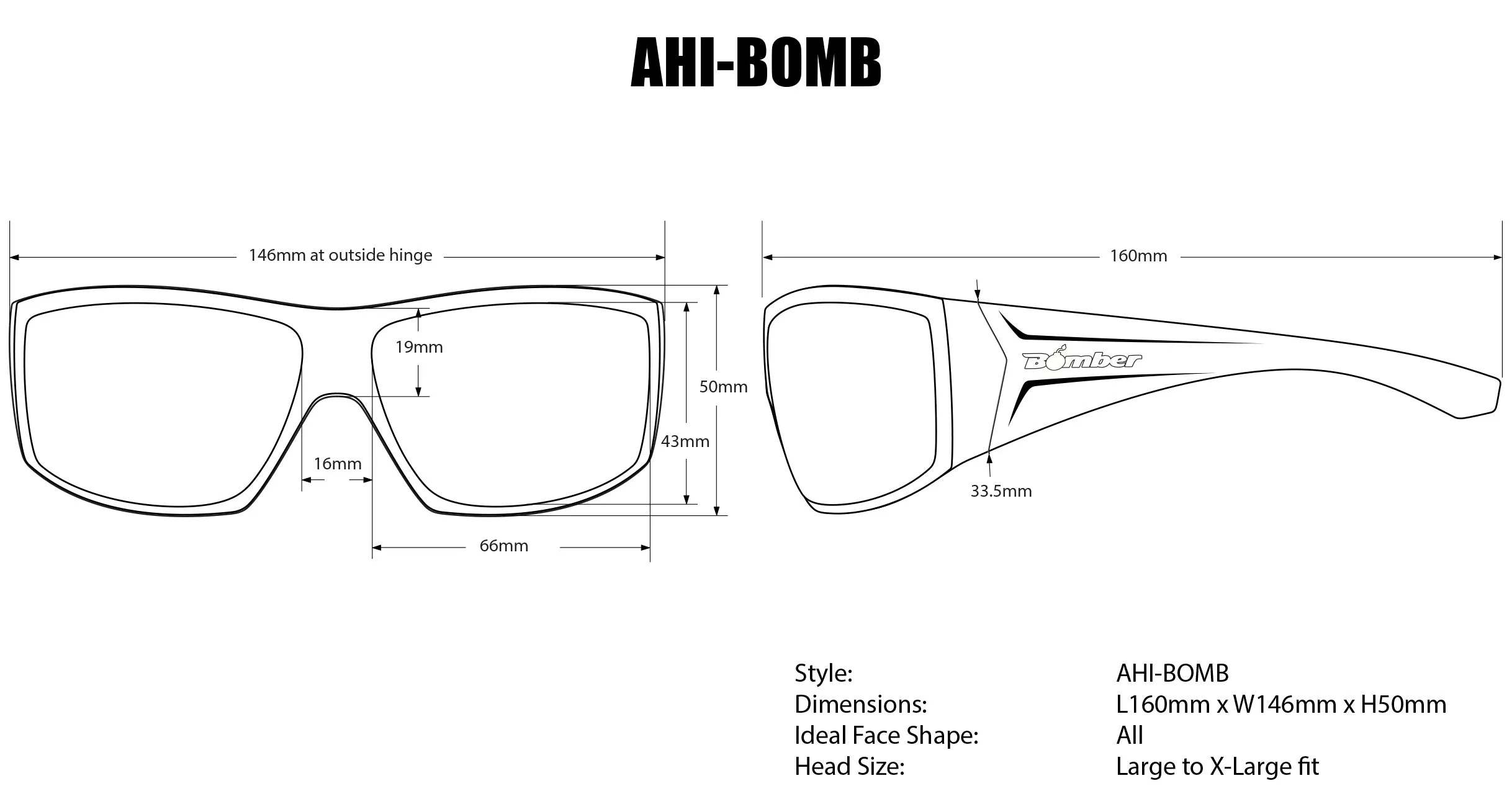 AHI Safety - Polarized Red Mirror