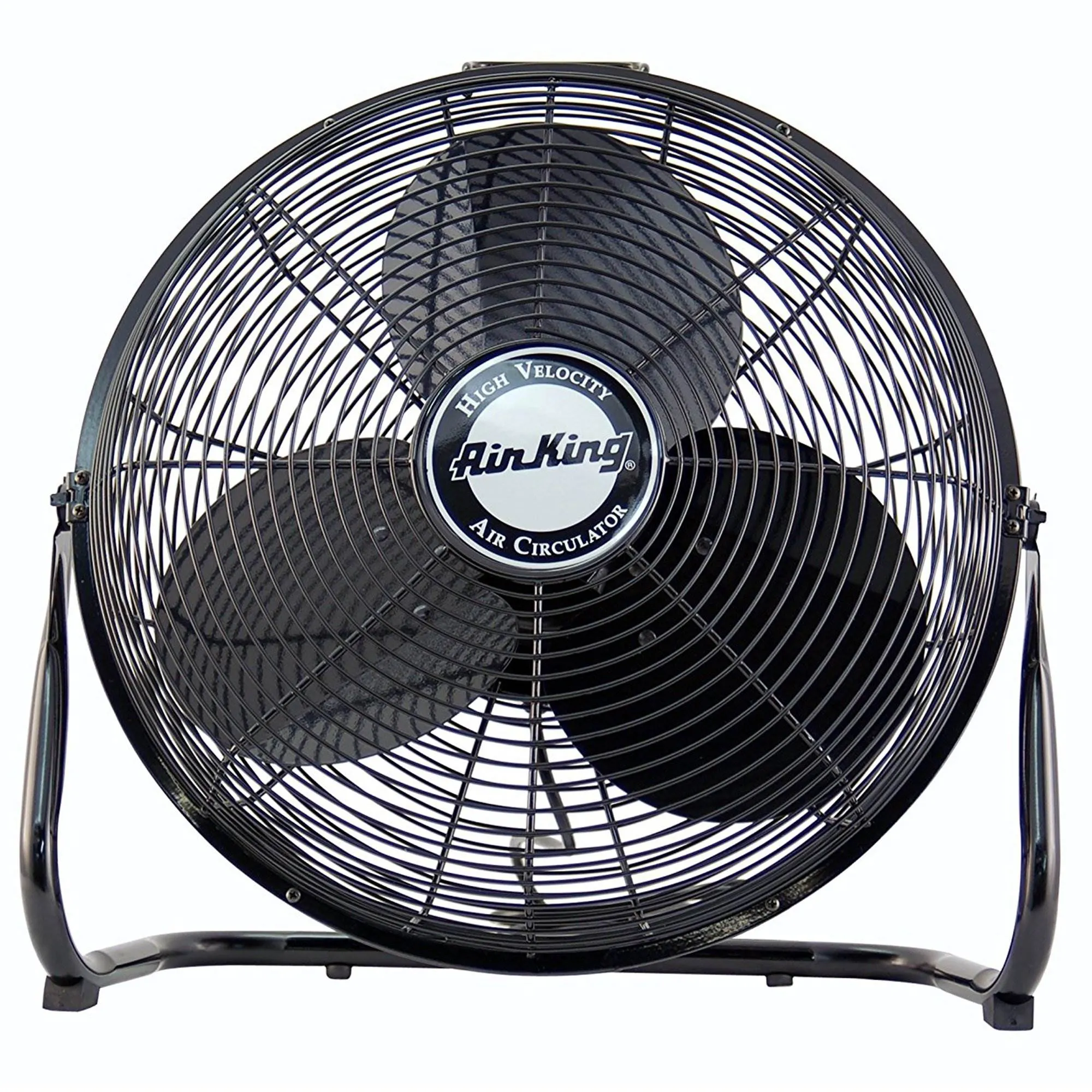 Air King 12 Inch 1/25 HP 3-Speed Indoor Industrial Open Motor Pivoting Floor Fan