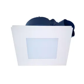 Airbus EC 500 Square Exhaust Fan with LED Light in White