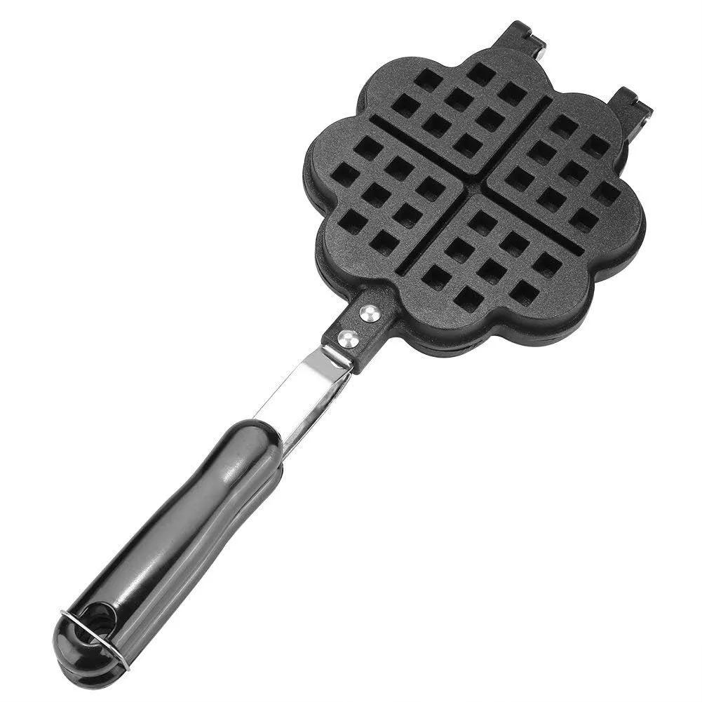 ASPENX Waffle Maker | Heart Shaped Waffle Maker Non Stick | Non-Stick Double-side Waffle Baking Pan | Aluminum Alloy Waffle Mould | Waffle Press Plate | Cooking Baking Tool | Sandwich Maker