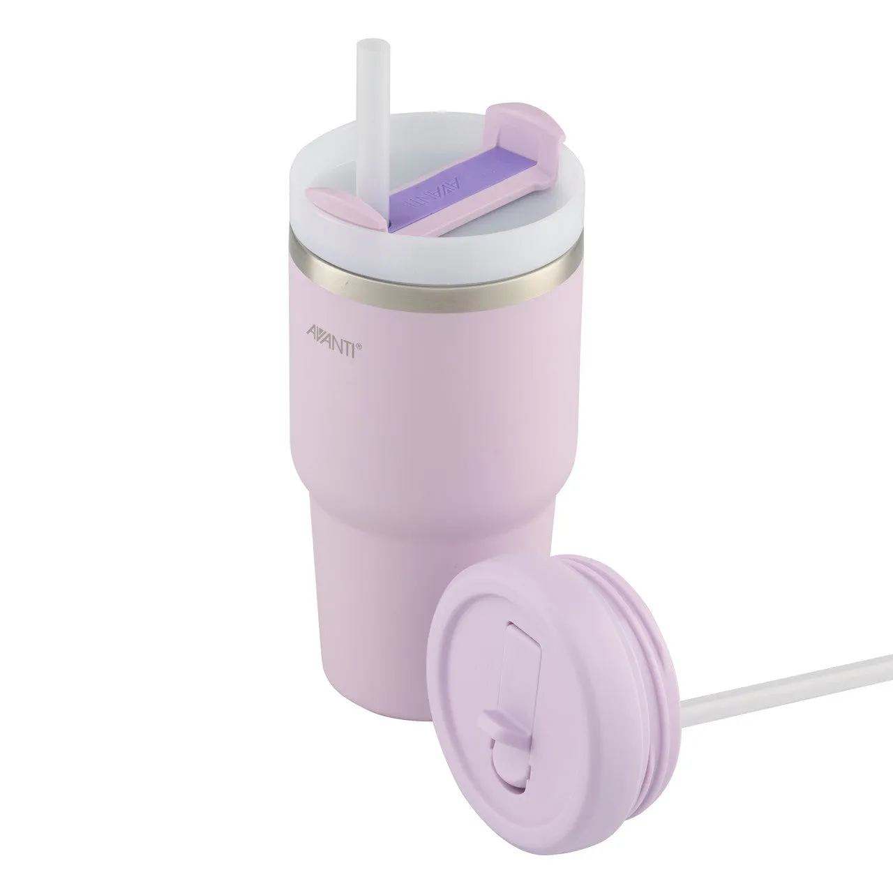 Avanti HydroQuench Smoothie Tumbler with Two Lids 550ml - Lilac