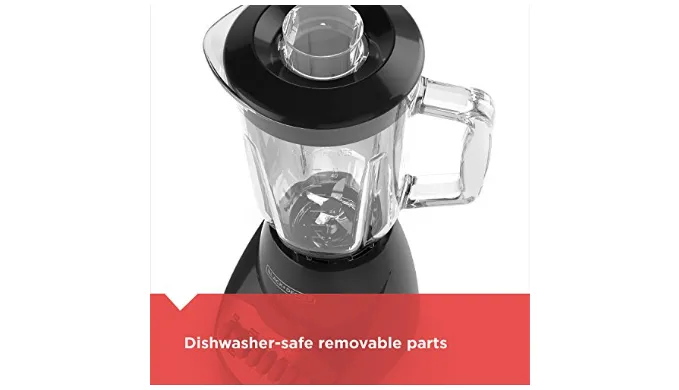 BLACK DECKER 10-Speed Countertop Blender w/ 5-Cup Glass Jar (Certified Refurbished) - Ships Next Day!