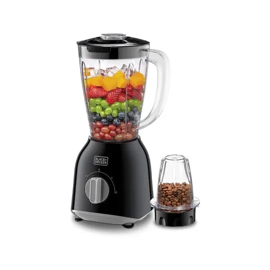 Black   Decker B D_400W Blender With 2 Grinders Black