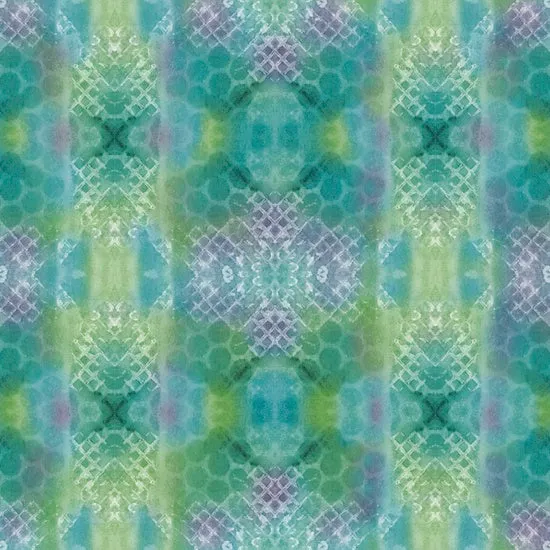 Blender Fabric, Green 16, Kaleidoscope Geometric Green 4960