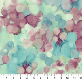 Blender Fabric, Teal 1, Watercolor Impressions Dots 10006