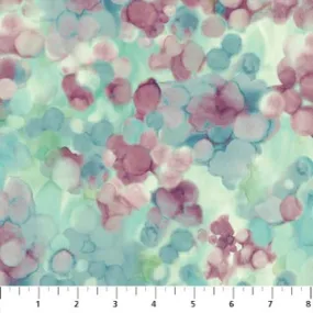 Blender Fabric, Teal 2, Watercolor Impressions Fabric 10007