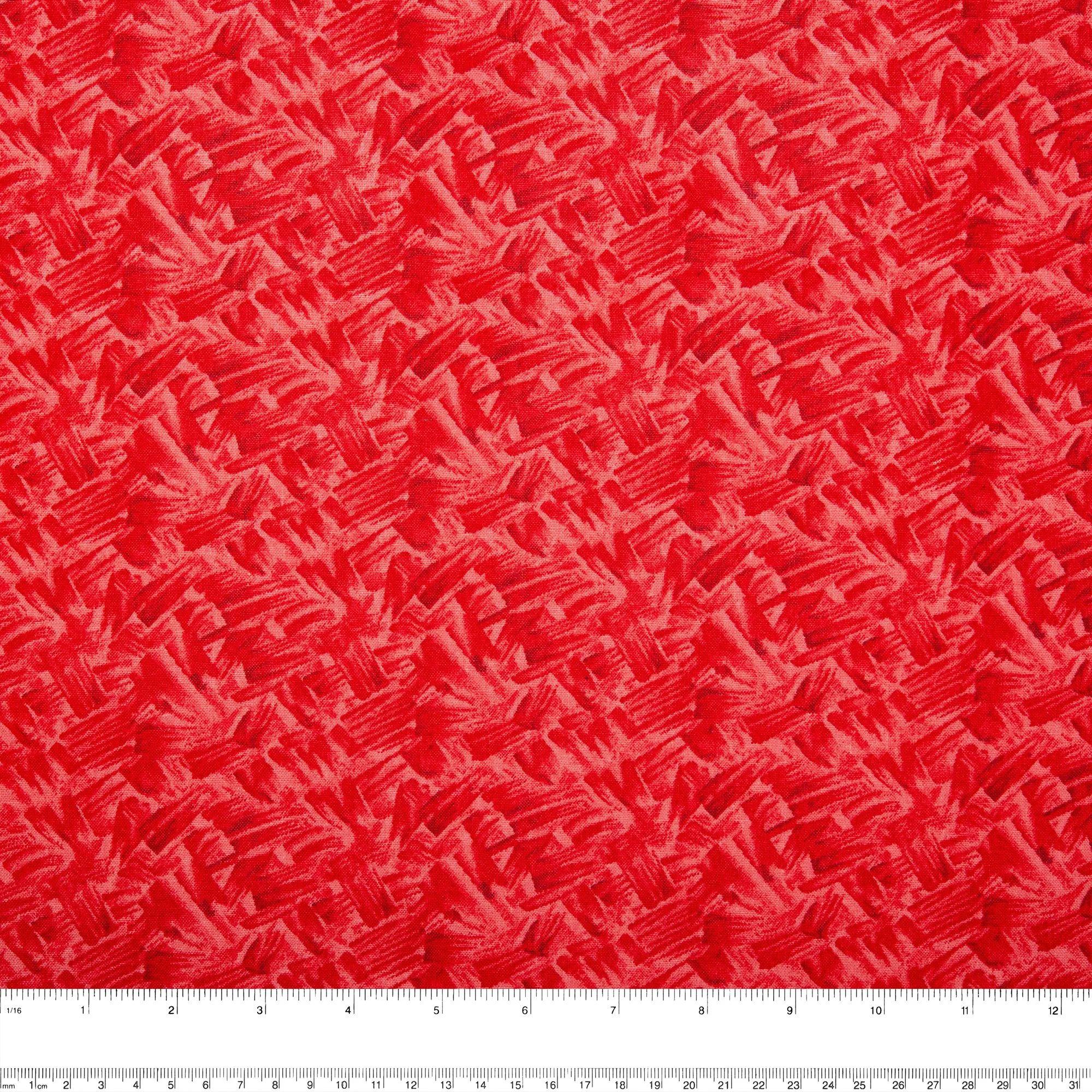 Blenders - Cotton Print - Grass - Red