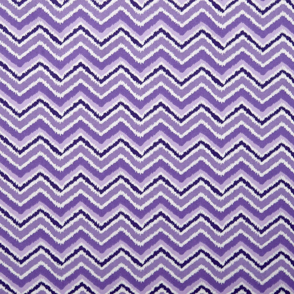 Blenders Cotton Print - Herringbone - Purple