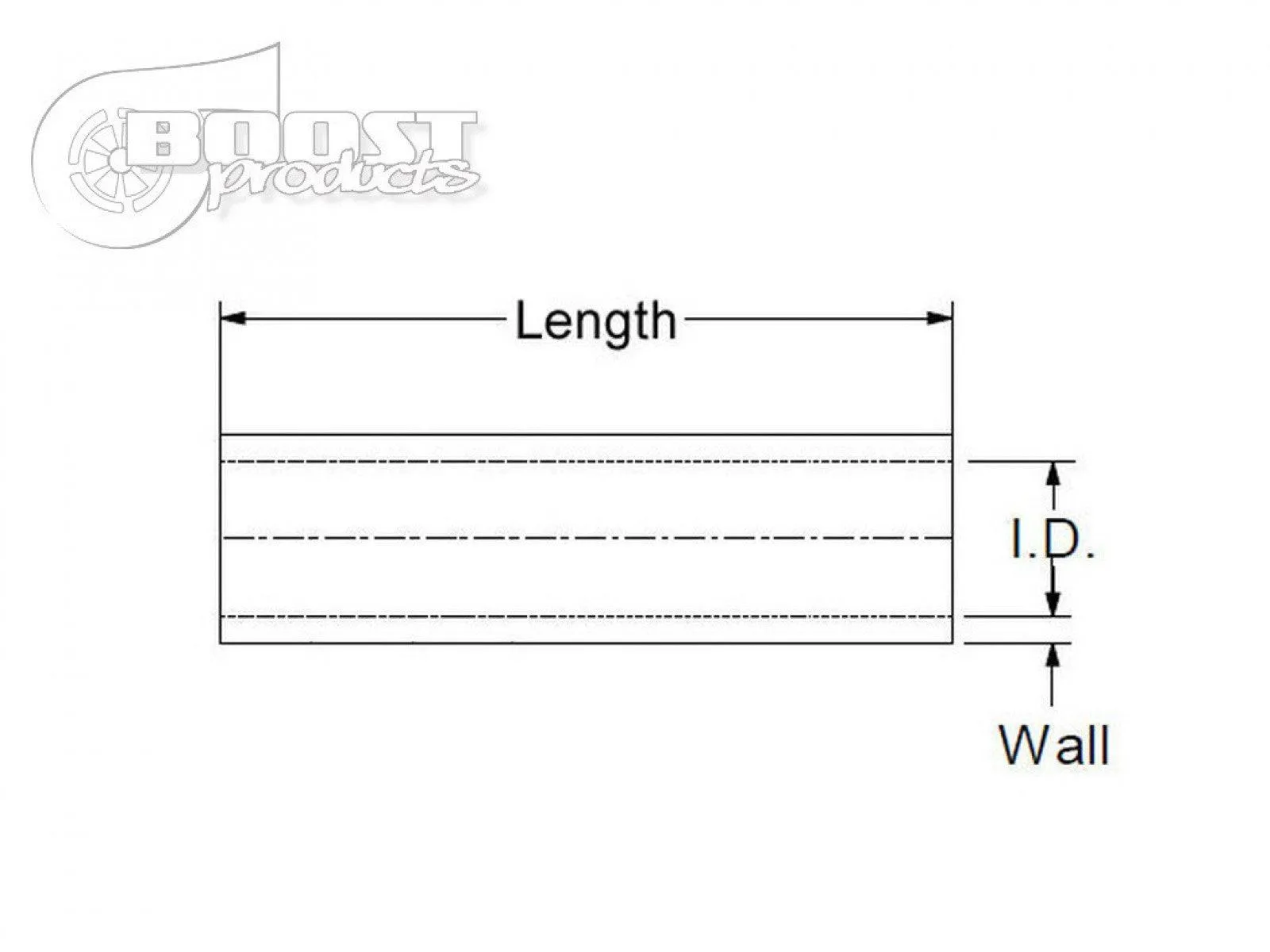 BOOST Products Silicone Coupler 8mm (5/16") ID, 75mm (3") Length, Black