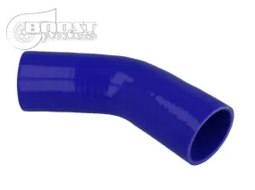 BOOST Products Silicone Elbow 45 Degrees, 38mm (1- 1/2") ID, Blue