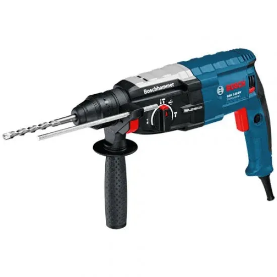 Bosch SDS Plus Rotary Hammer, 28mm, 850W, VSR, Electronic, 3-Modes, 3.2 J, 2.9kg, Vib. Control, Rotation Control Clutch