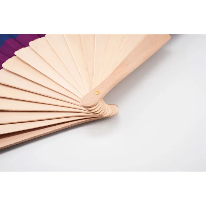 BOWFAN - Rainbow wooden hand fan