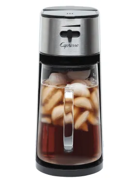 Capresso ICEDTEA-MAKER-RB 624.02 Ice Tea Maker, White/Stainless, Black - Certified Refurbished