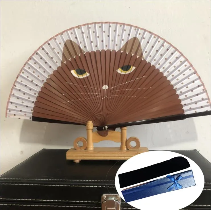 Cartoon Cat Japanese Hand fans