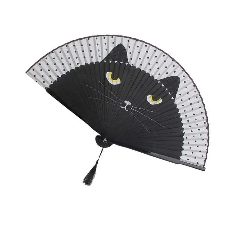 Cartoon Cat Japanese Hand fans