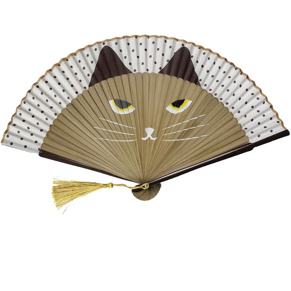 Cartoon Cat Japanese Hand fans