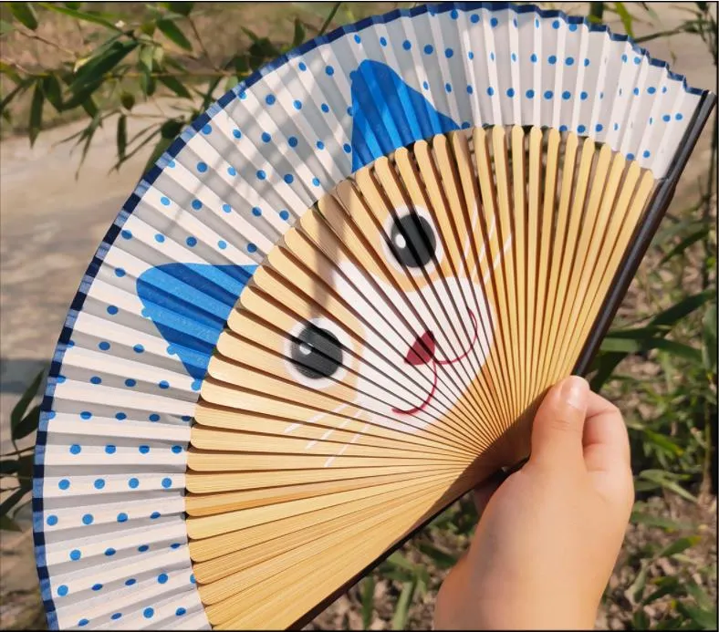 Cartoon Cat Japanese Hand fans