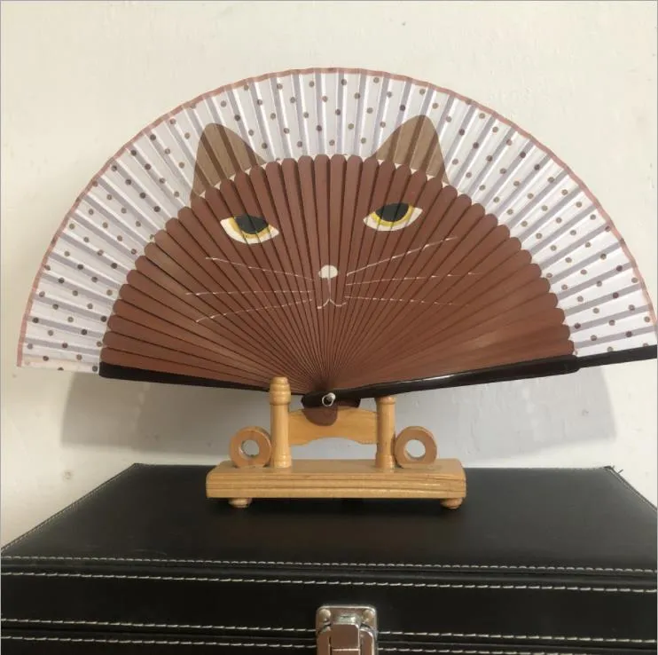 Cartoon Cat Japanese Hand fans