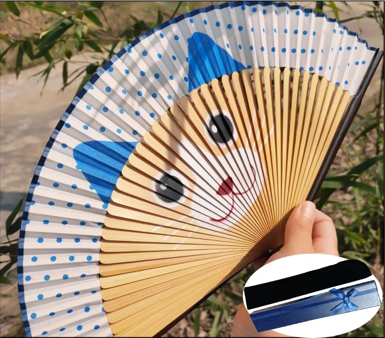 Cartoon Cat Japanese Hand fans