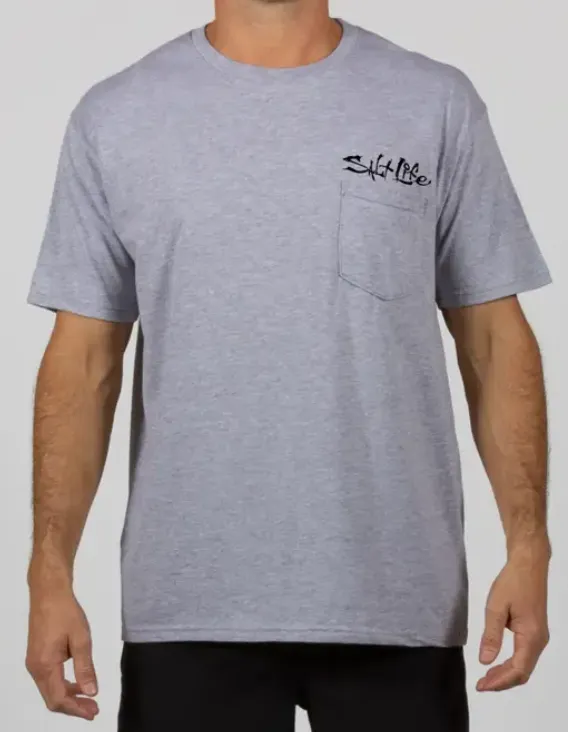 Chasing Lobster Tail Short Sleeve Pocket Tee - Salt Life