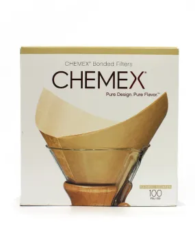 CHEMEX Bonded Natural Square Filters 100PK