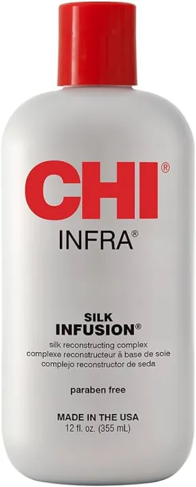 CHI Silk Infusion Damaged Dry Hair Repair Shine Serum Oil Heat Protection 15ml