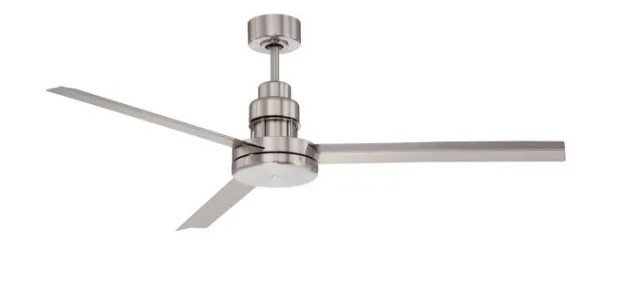 Craftmade MND54BNK3 - 54 Inch Ceiling Fan w/DC Motor, Blades Brushed Polished Nickel