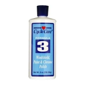 Cycle Care Formula 3- Windshield, Paint & Chrome Polish- 8oz