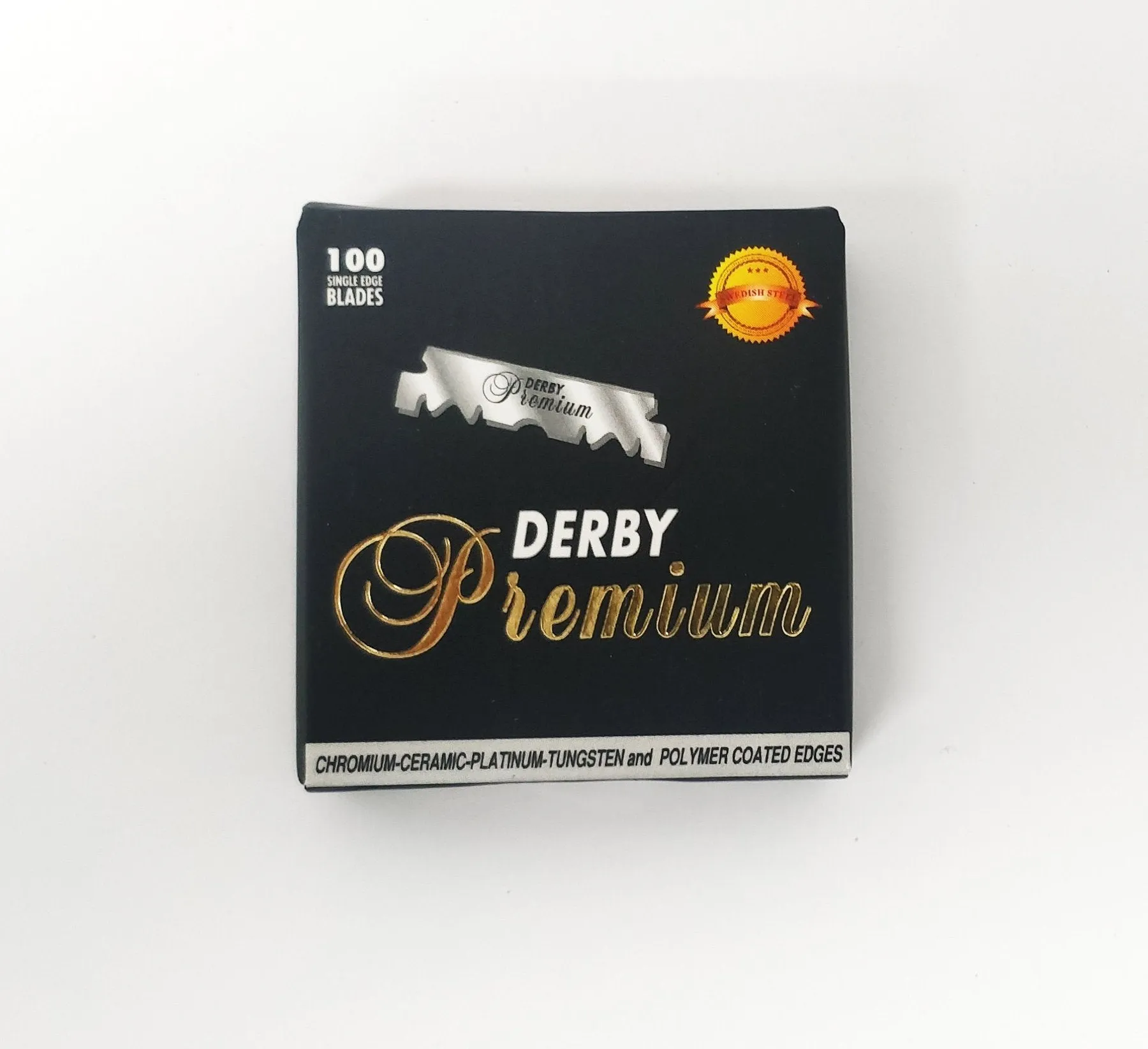 Derby - 100 Saloon Style Blades - Single Edge Premium Razor Blades