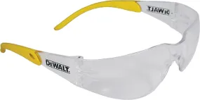 DeWALT DPG54-1C Safety Glasses, Polycarbonate Lens, Plastic Frame, Black/Yellow Frame :EA: QUANTITY: 1