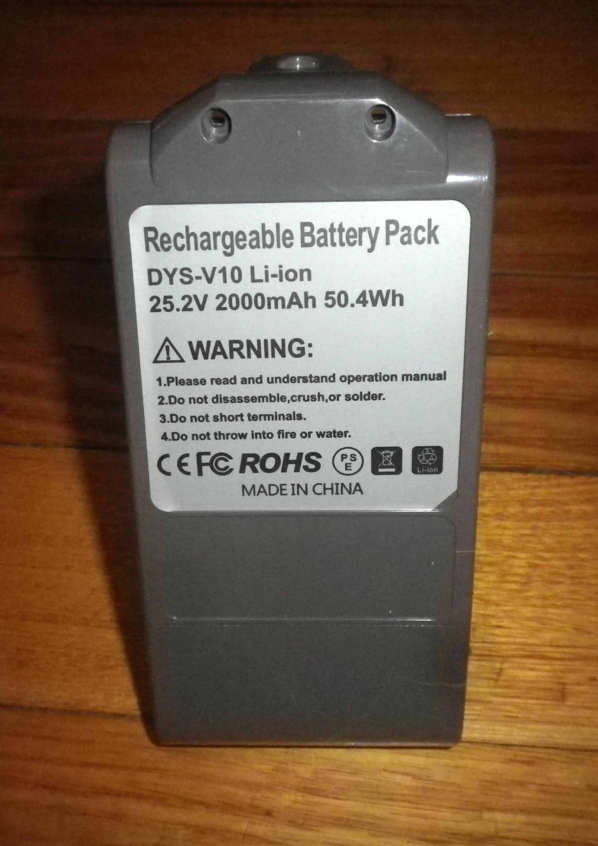 Dyson 25.2V 2000mAH V10 Series Vacuum Compatible Lithium Battery Pack - Part # BATT-V10