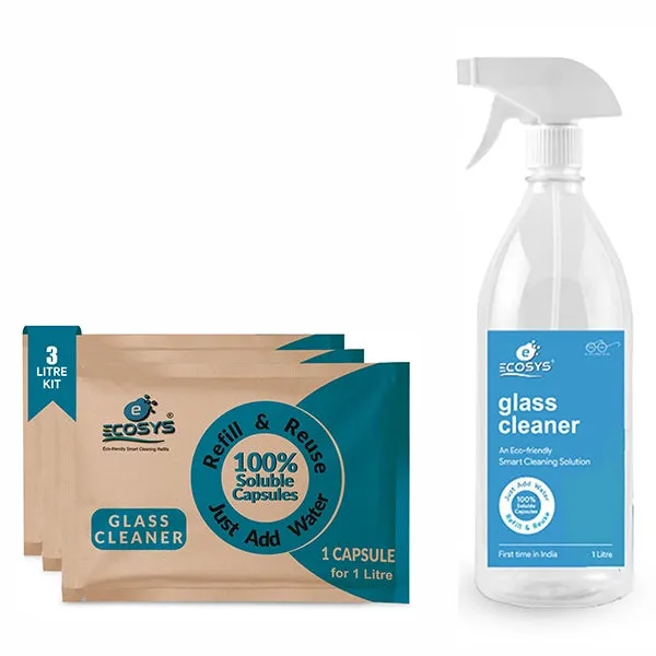 Ecosys Glass Cleaner | 2X More Shine | Streak-free Shine