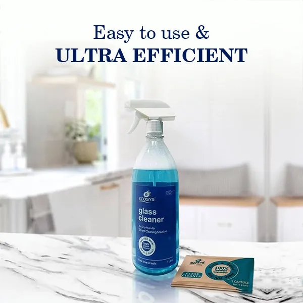 Ecosys Glass Cleaner | 2X More Shine | Streak-free Shine