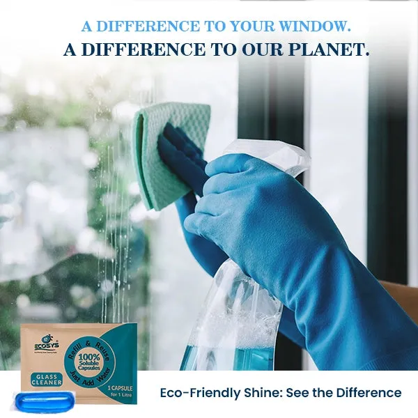 Ecosys Glass Cleaner | 2X More Shine | Streak-free Shine