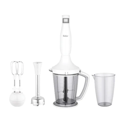 Fakir Blender Set Cream 1000 Watt 7 Speeds 0.9 L Ergonomic Design Stainless